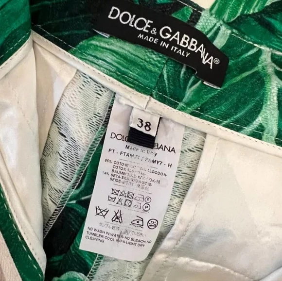 Dolce and Gabbana banana leaves pants - Picture 3 of 7